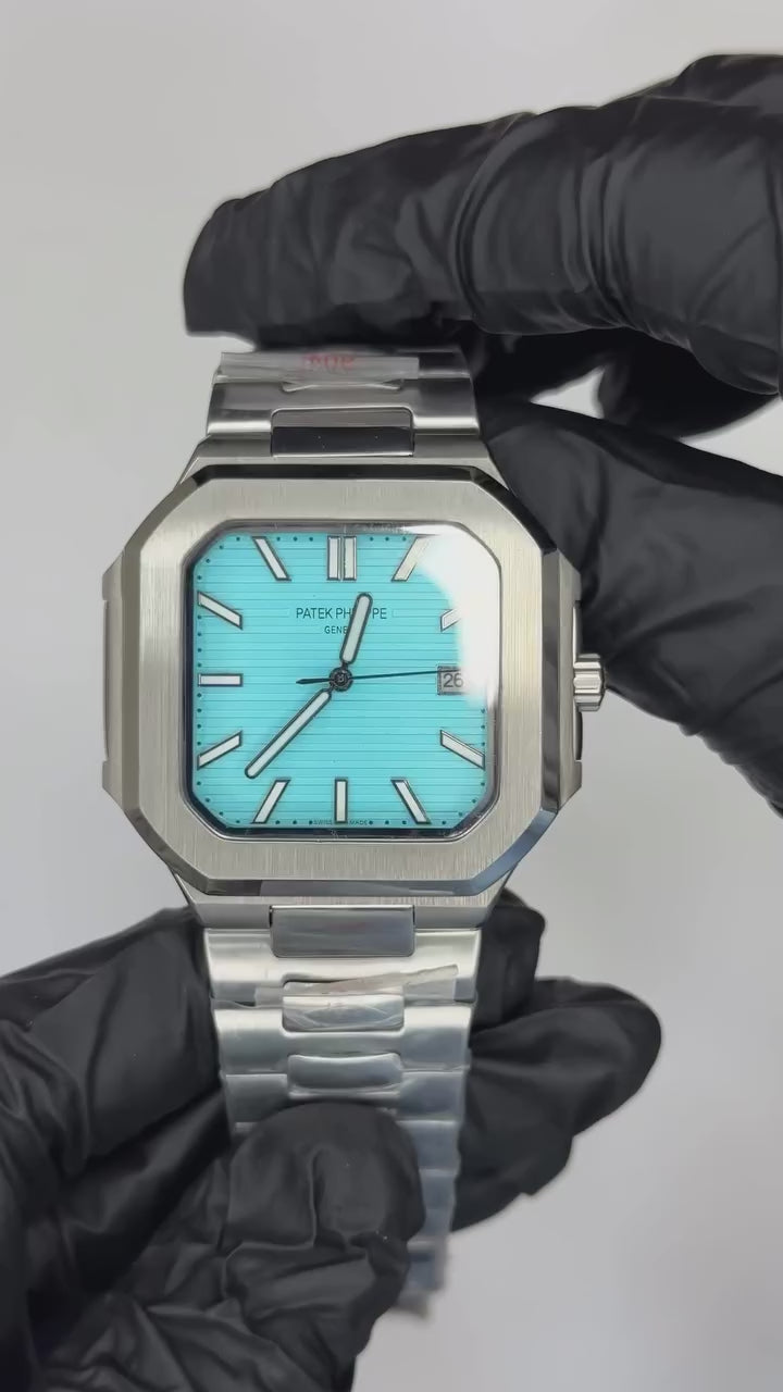 Patek Philippe Cubitus Mastercopy - Silver Chain Tiffany Dial