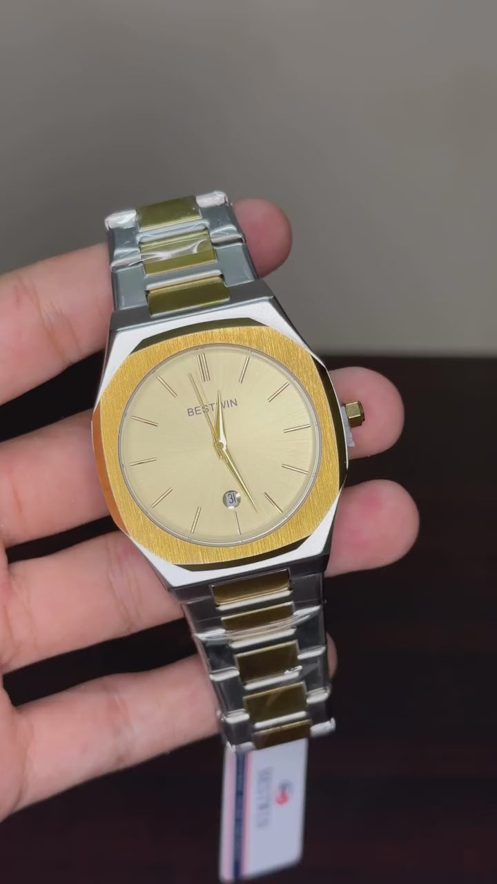 Bestwin - Golden Dial Two Tone Chain