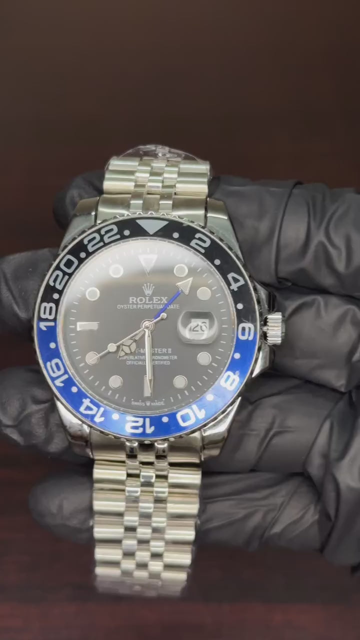RLX GMT First Copy - Silver Batman Edition