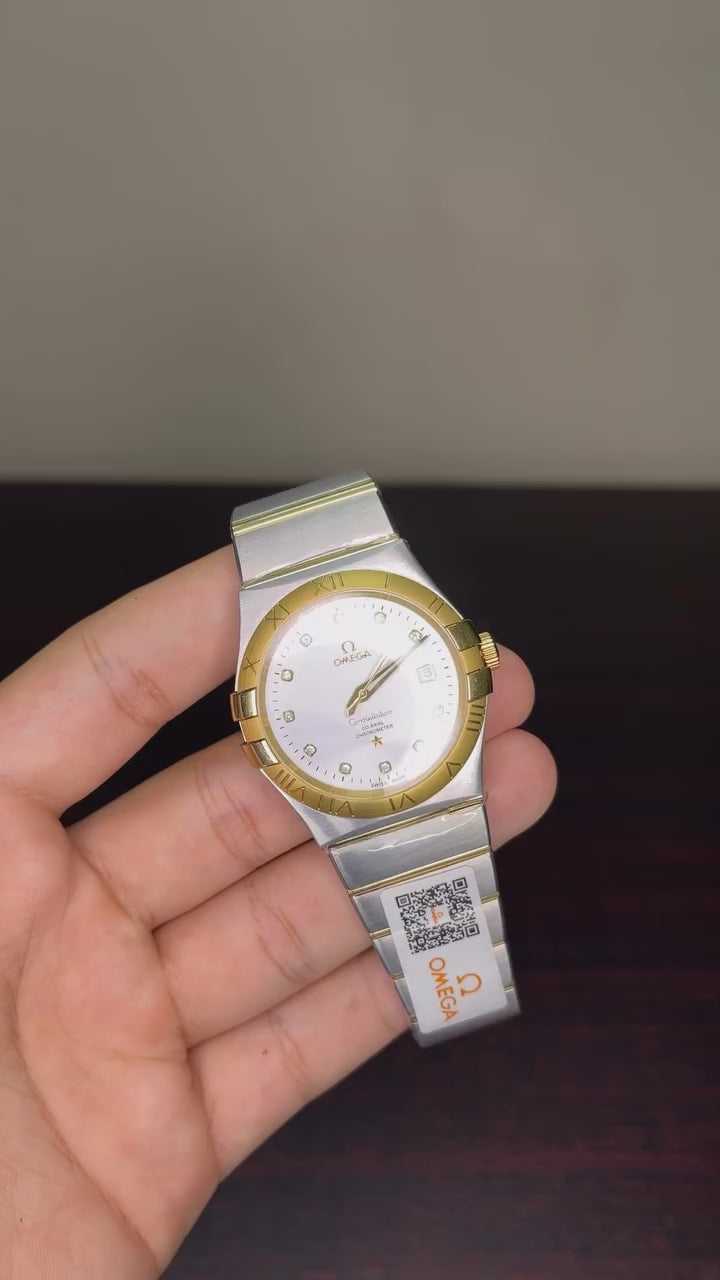 Omega Constellation Mastercopy - Silver Chain White Dial
