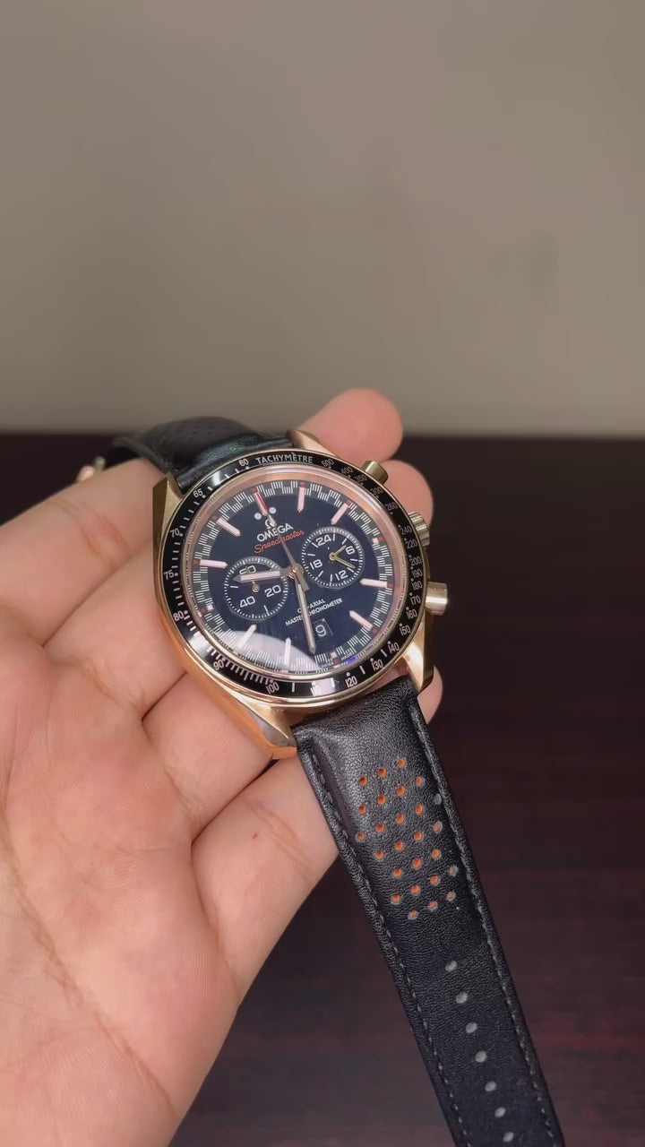 Omega Speedmaster Mastercopy - Black Strap Black Dial