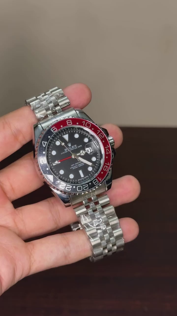 RLX GMT First Copy - Silver Coke Edition
