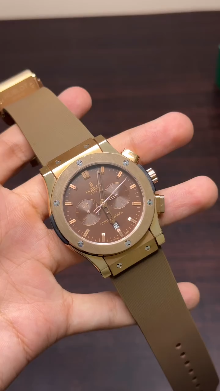 Hublot Classic Fusion Mastercopy - Brown Strap Brown Dial