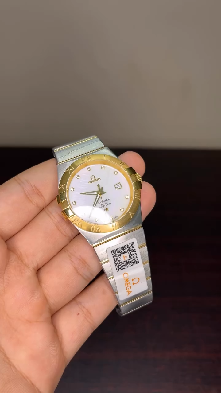 Omega Constellation Mastercopy - Silver Chain White Dial