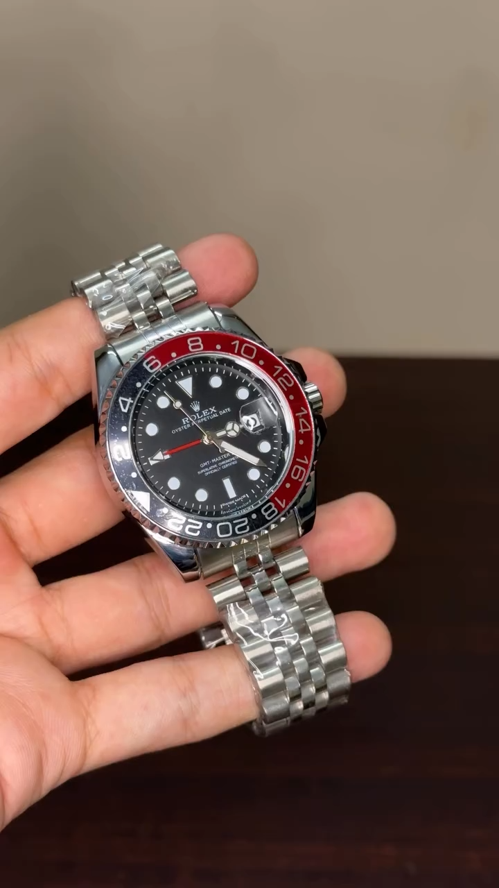 RLX GMT First Copy - Silver Coke Edition