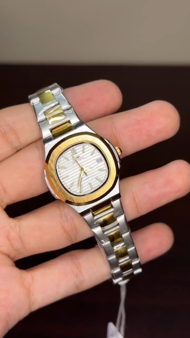 Bestwin - White Dial Two Tone Chain