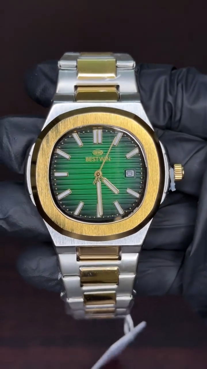 Bestwin - Green Dial Two Tone Chain