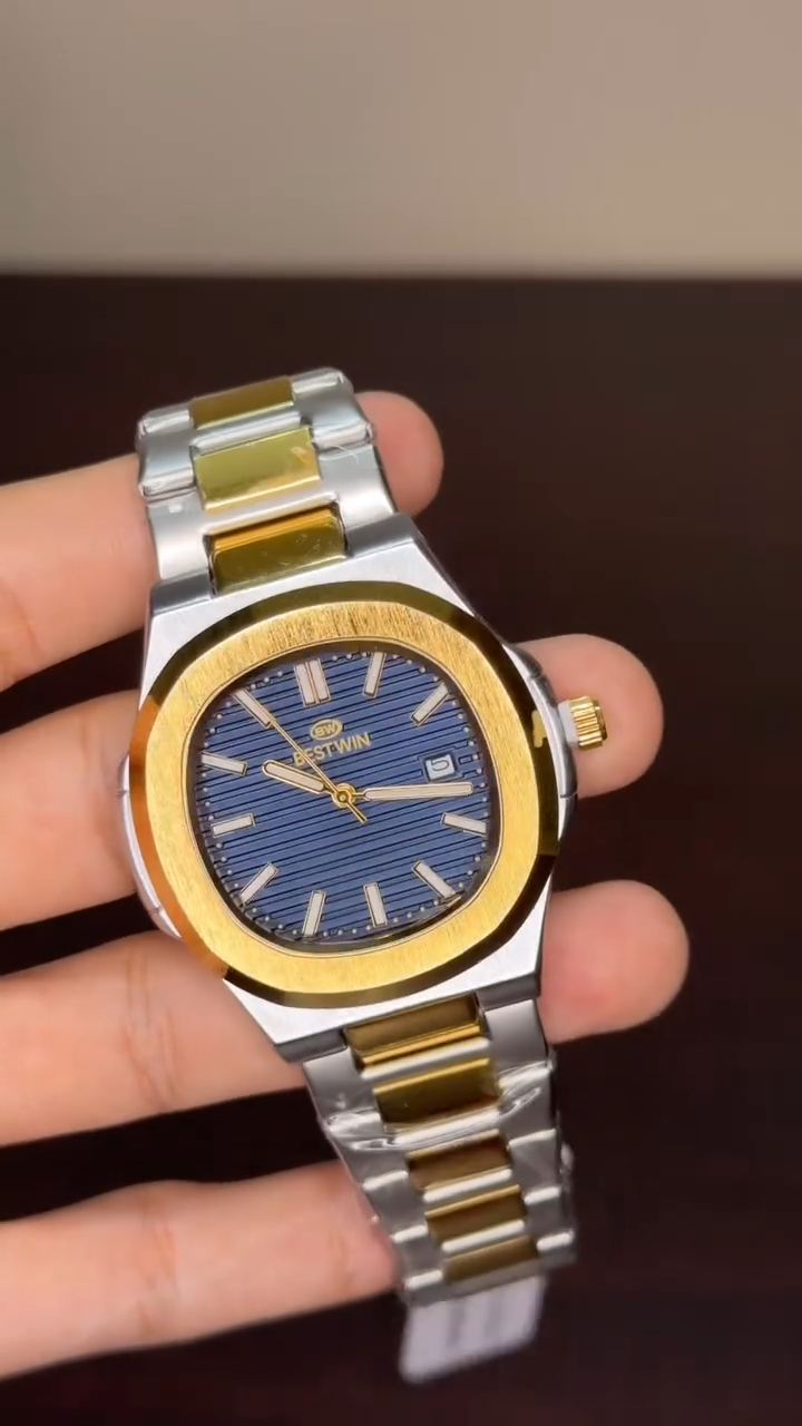 Bestwin - Blue Dial Two Tone Chain